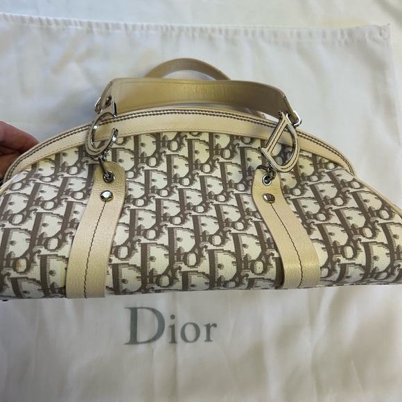 Christian Dior Embroidered Floral Trotter Canvas Handbag - Picture 6 of 16